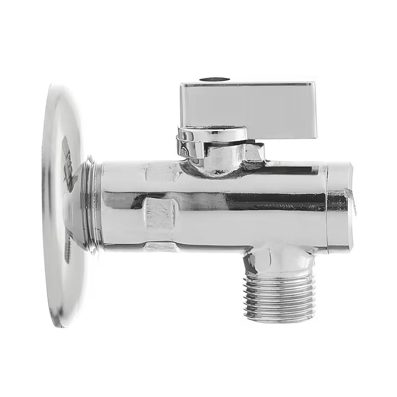 Kromirani kutni ventil s integriranim filtrom pro priključak miješalice za umivaonik ili WC školjke