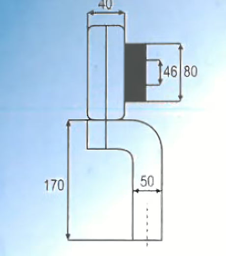 Bijeli vertikalni sifon Multi za pisoar s priključkom DN50