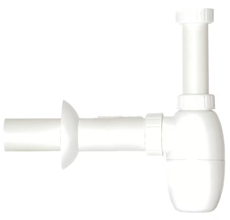 Bijeli sifon za sudoper sifon Multi u izvedbi 6/4x50 bez dovoda