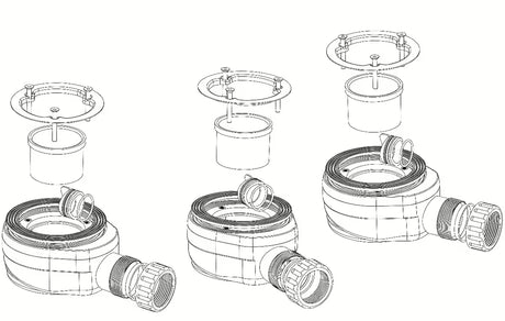 Sifon Multi SIKOLIMCC za tuš kadu promjera 90 mm s prirubnicom bez poklopca