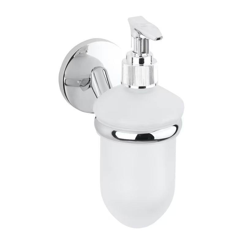 Elegantni dozator sapuna Multi Simple u izvedbi chrome pro za svakodnevnu upotrebu u kupaonici.