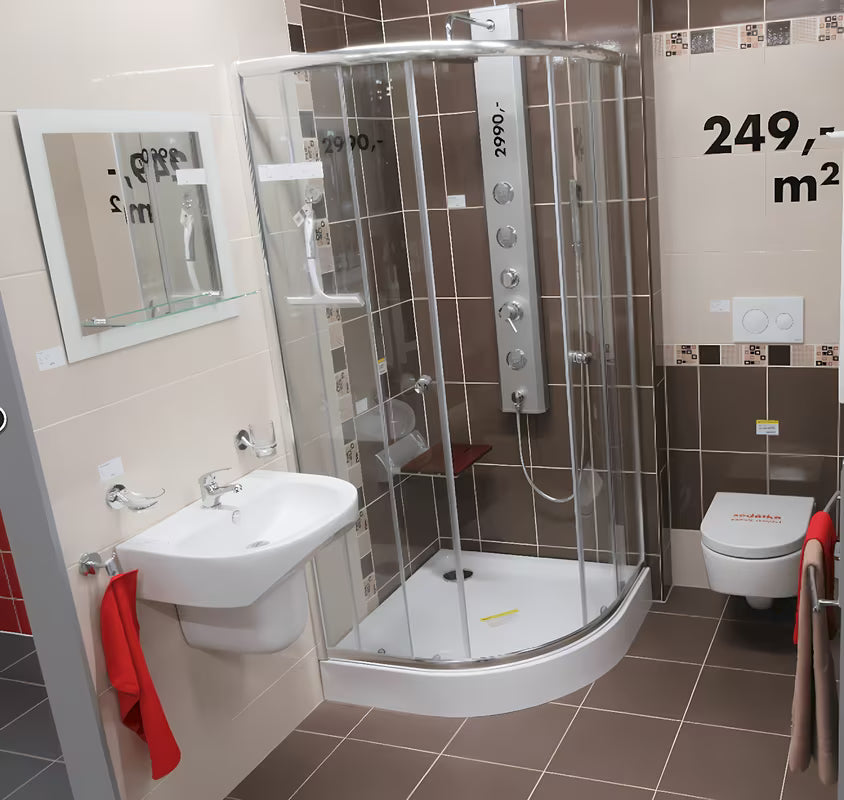 Set kupaonskih dodataka Multi Simple u izvedbi chrome s bezvremenskim jednostavnim dizajnom