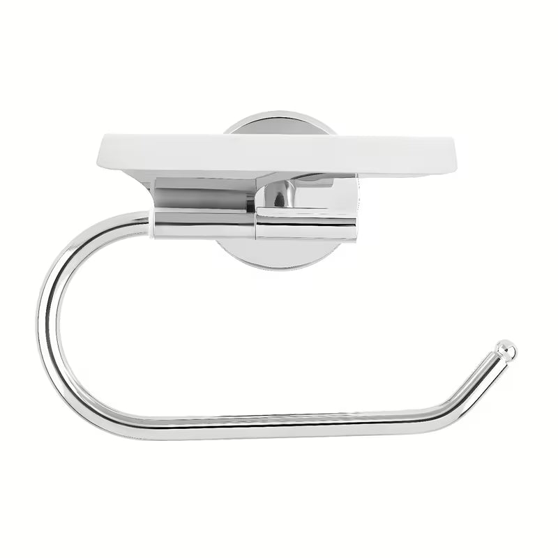 Kromirani držač toaletnog papira s poklopcem Multi Simple u jednostavnom bezvremenskom dizajnu.