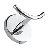 Kromirani dvostruka kuka Multi Simple jednostavnog, bezvremenskog dizajna za kupaonicu.