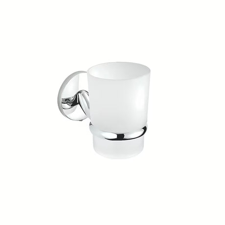 Kupaonski čaša Multi Simple u kromiranom držaču s mat staklom