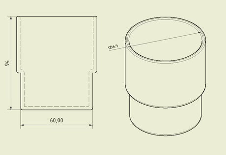 Prozirni zamjenski čaša pro kupaonski dodaci serije Multi
