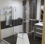 Kutni tuš kanalica Multi 30x30 cm od nehrđajućeg čelika s rešetkom i sifonom