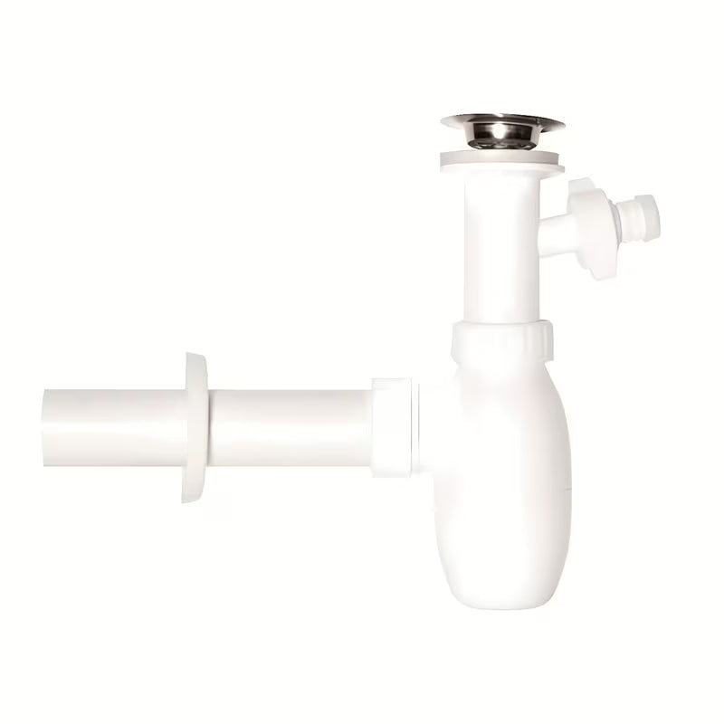 Kromirani sifon za umivaonik SIKO Multi 5/4x40 s rešetkom od nehrđajućeg čelika i priključkom