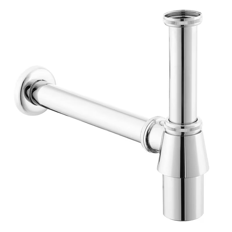 Dizajnerski sifon za umivaonik SIKO Multi u izvedbi chrome pro umivaonik promjera 32 mm.