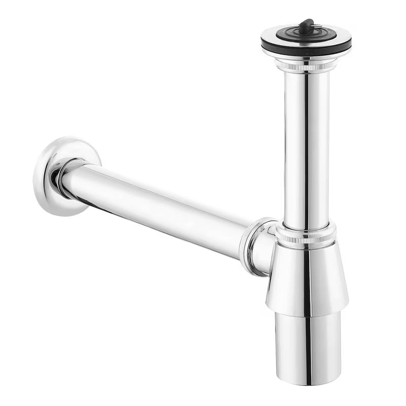 Dizajnerski sifon za umivaonik pro umivaonik u izvedbi chrome promjera 32 mm.