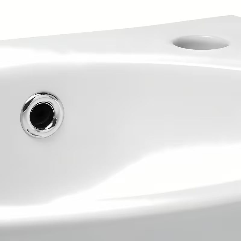 Bijeli keramički mali umivaonik Multi 35x28 cm s otvorom za pro slavinu desno