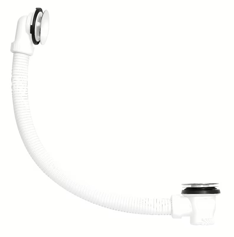 Nehrđajući odljevno preljevna garnitura za kadu SIKO Multi s upravljačkim kotačićem i ClickClack čepom