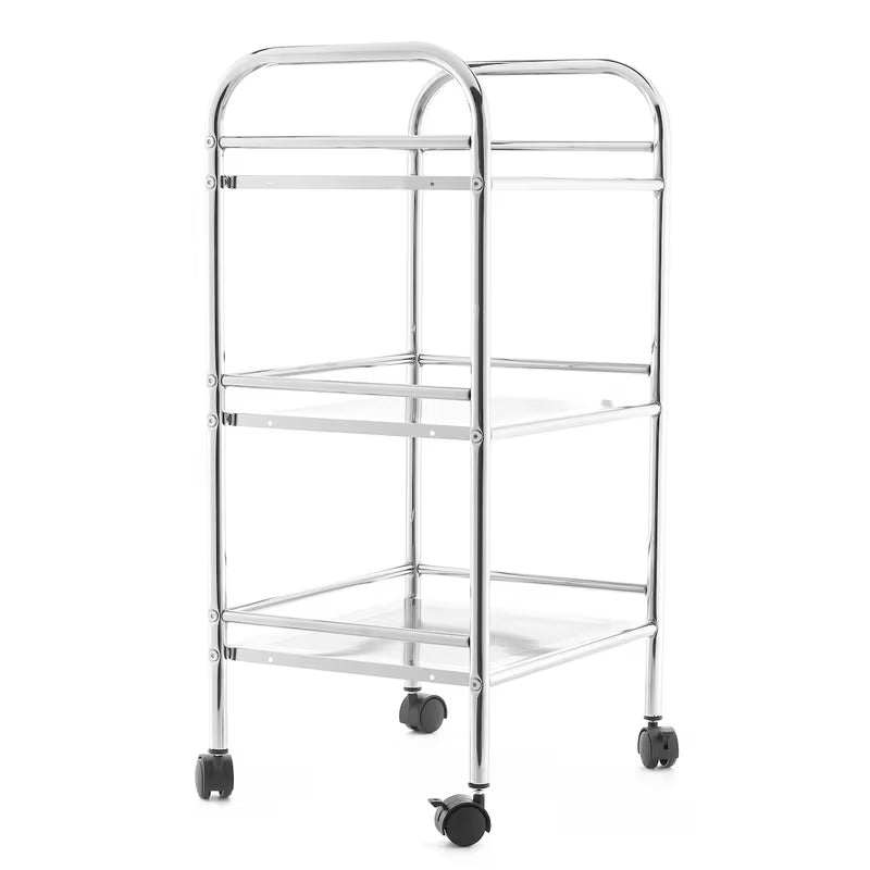 Praktični kupaonski na kotačima kolica s tri razine u izvedbi Chrome