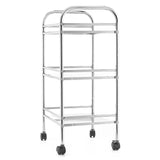 Praktični kupaonski na kotačima kolica s tri razine u izvedbi Chrome