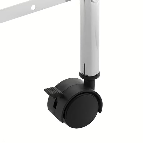 Elegantni na kotačima kupaonski kolica na kotačićima s četiri police u izvedbi Chrome.