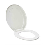 Bijelo WC daska Multi od termoplasta s plastičnim šarkama i skrivenim pričvršćenjem