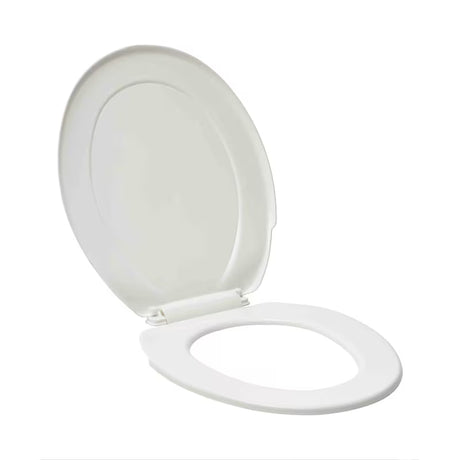 Bijelo WC daska Multi od termoplasta s plastičnim šarkama i skrivenim pričvršćenjem