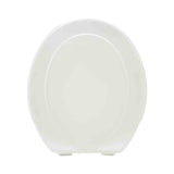 Bijelo WC daska Multi od termoplasta s plastičnim šarkama i skrivenim pričvršćenjem