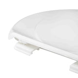 Bijelo WC daska Multi od termoplasta s plastičnim šarkama i skrivenim pričvršćenjem