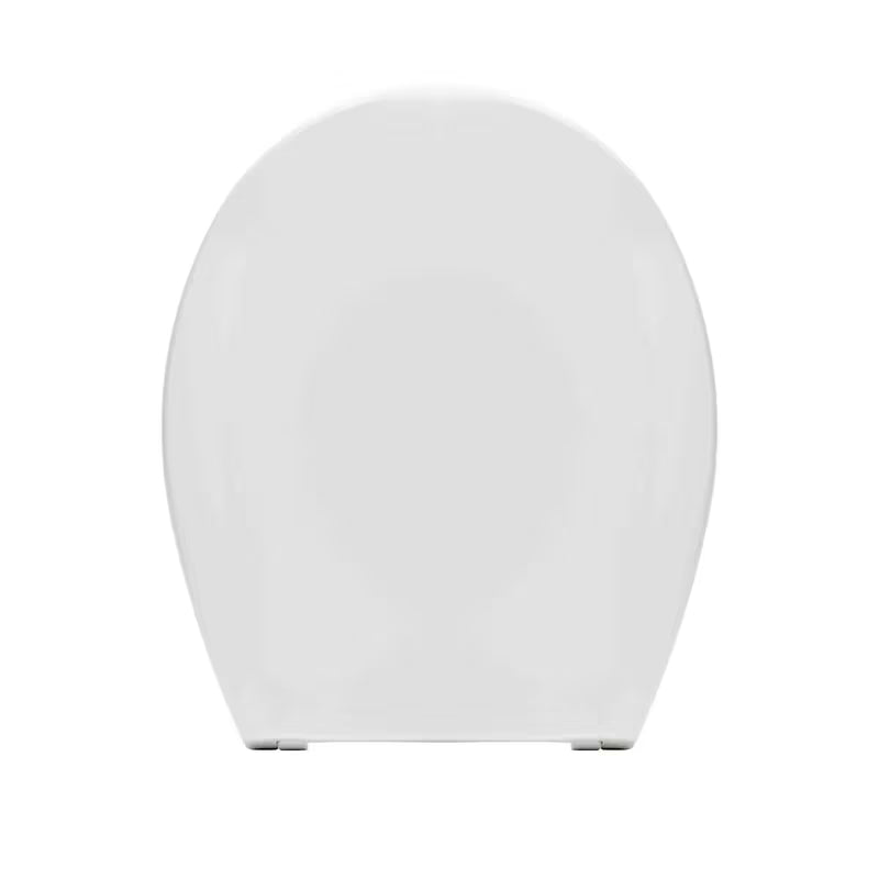 Bijela WC daska Multi Unisetplus od duroplasta s antibakterijskom obradom i plastičnim šarkama sa skrivenim pričvršćenjem.