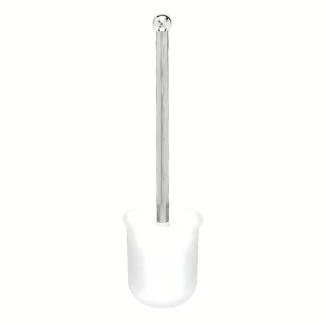 Samostojeći  ČETKA za Wc s držačem za toaletni papir od nehrđajućeg čelika u krom izgledu.