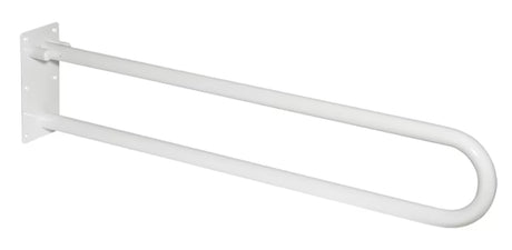 Bijelo sklopive pomoćno ručka za kupaonicu, za montažu na zid
