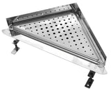 Kutni tuš kanalica Multi 30x30 cm od nehrđajućeg čelika s rešetkom i sifonom
