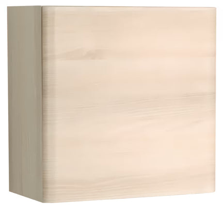 Viseća kupaonski ormarić Naturel Ancona u dekoru akacije s univerzalnim vratima i staklenom policom.