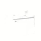 Bijela viseća ormarić ispod umivaonika Naturel Ancona 60x46 cm sa sjajnom površinom