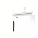 Bijela viseća ormarić ispod umivaonika Naturel Ancona 60x46 cm sa sjajnom površinom