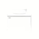 Bijela viseća ormarić ispod umivaonika Naturel Ancona 60x46 cm sa sjajnom površinom