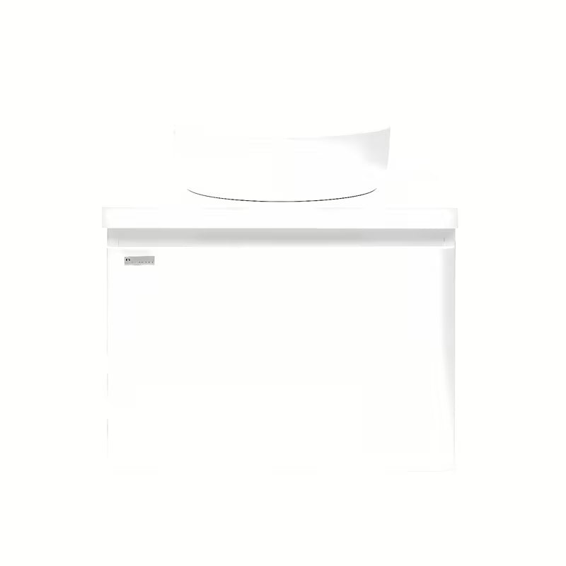 Bijela viseća ormarić ispod umivaonika Naturel Ancona 60x46 cm sa sjajnom površinom