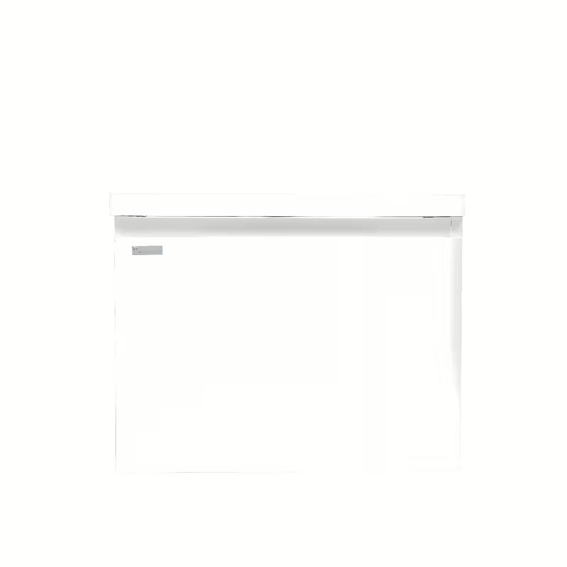 Bijela viseća ormarić ispod umivaonika Naturel Ancona 60x46 cm sa sjajnom površinom