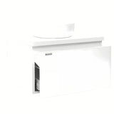 Viseća ormarić ispod umivaonika Naturel Ancona 80x46 cm, bijela, sa sjajnom površinom