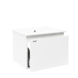 Viseća kupaonski ormarić s keramičkim umivaonikom Naturel Ancona u bijeloj boji