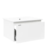 Viseća kupaonski ormarić s keramičkim umivaonikom Naturel Ancona u sjajno bijelom dekoru