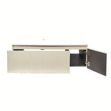 Viseća kupaonski ormarić s umivaonikom Naturel Austen 120x35x52 cm u mat bež boji