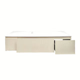 Viseća kupaonski ormarić Naturel Austen s umivaonikom od lijevanog mramora u mat bež boji