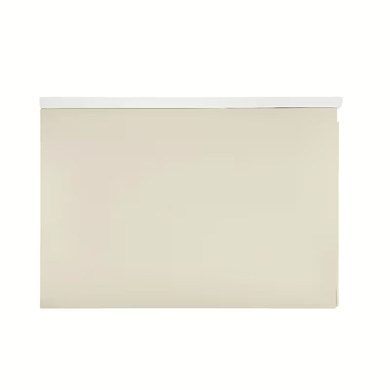 Mat bež viseća ormarić s umivaonikom Naturel Austen 80x35x52 cm s umivaonikom od lijevanog mramora.