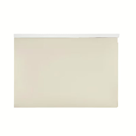 Mat bež viseća ormarić s umivaonikom Naturel Austen 80x35x52 cm s umivaonikom od lijevanog mramora.