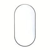 Ovalno ogledalo Naturel B-Way 40x80 cm u crnoj boji