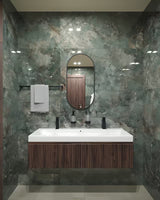 Ovalno ogledalo Naturel B-Way 40x80 cm u crnoj boji