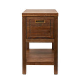 Kupaonski ormarić Naturel Country 40x40x72,5 cm od masivnog drva u nijansi palisandra