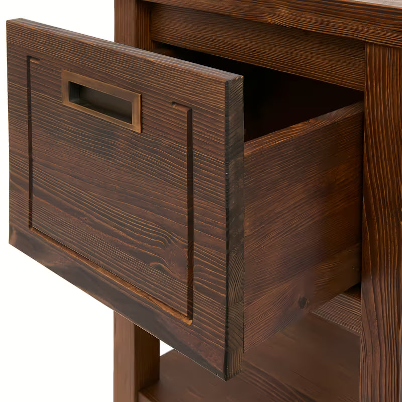 Kupaonski ormarić Naturel Country 40x40x72,5 cm od masivnog drva u nijansi palisandra