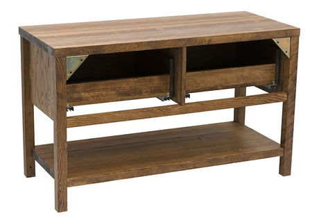 Stojeći ormarić ispod umivaonika Naturel Country od masivne smreke u nijansi palisander s dvije ladice