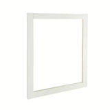 Pravokutno ogledalo Naturel Country 65x80 cm s bijelim okvirom od masivne smreke.