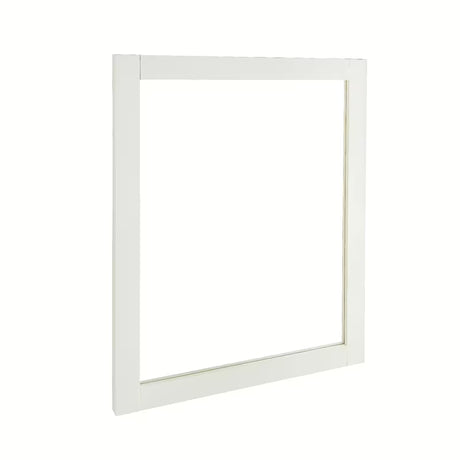 Pravokutno ogledalo Naturel Country 65x80 cm s bijelim okvirom od masivne smreke.