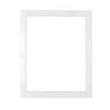 Pravokutno ogledalo Naturel Country 65x80 cm s bijelim okvirom od masivne smreke.