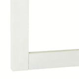 Pravokutno ogledalo Naturel Country 65x80 cm s bijelim okvirom od masivne smreke.