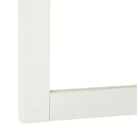 Pravokutno ogledalo Naturel Country 65x80 cm s bijelim okvirom od masivne smreke.